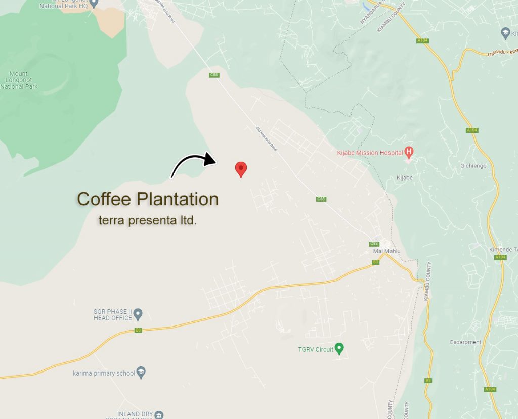 Bitte klicken Sie auf die Karte, um zur Kaffeeplantage auf Google Maps zu kommen